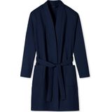 SCHIESSER Badjas - Dames Wafelpique Donkerblauw