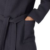 Schiesser - Essentials - Badjas - Anthracite - Katoen