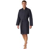 Schiesser - Essentials - Badjas - Anthracite - Katoen