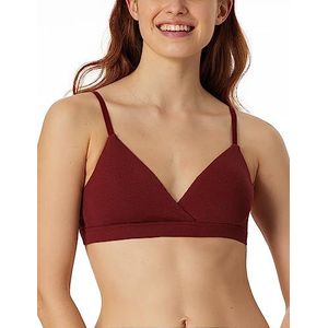 Schiesser Pure Rib damesbeha met uitneembare pad, roest, 85B