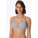 SCHIESSER - Pure Rib - Beugelloze Beha - Zwart - Biologisch Katoen