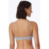 SCHIESSER - Pure Rib - Beugelloze Beha - Zwart - Biologisch Katoen