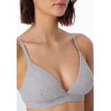 SCHIESSER - Pure Rib - Beugelloze Beha - Zwart - Biologisch Katoen