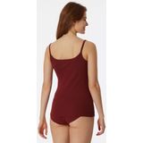 SCHIESSER - Pure Rib - Spaghettitop - Terracotta - Biologisch Katoen