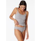 Schiesser - 179885 - Top - Grey Melange - 50% Katoen, 5% Elastaan, 45% Zijde