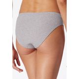 Schiesser - Pure Rib - Ondergoed - Grey Melange - Katoen, Elastaan, Zijde