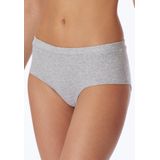 Schiesser - Pure Rib Ondergoed - Grey Melange - Katoen-Modal-Elastaan