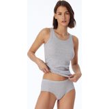 Schiesser - Pure Rib Ondergoed - Grey Melange - Katoen-Modal-Elastaan
