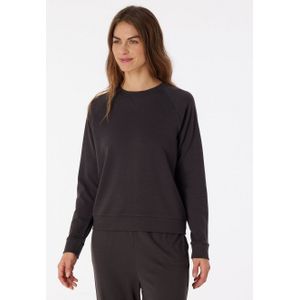 SCHIESSER - Mix+Relax - Longsleeve - Antracietkleurig - Zachte Interlock
