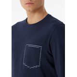 Schiesser - 95/5 Nightwear - Pyjamaset - Nachtblauw - Lange Mouwen