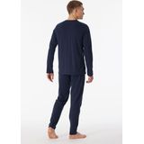 Schiesser - 95/5 Nightwear - Pyjamaset - Nachtblauw - Lange Mouwen