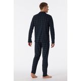 Schiesser - Fine Interlock - Pyjama - Nachtblauw - 100% Katoen