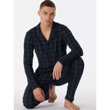 Schiesser - Fine Interlock - Pyjama - Nachtblauw - 100% Katoen