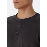 SCHIESSER - selected! premium - Pyjama Set - Antraciet - Lange Broek en Shirt met Lange Mouwen