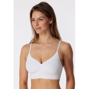 SCHIESSER - Invisible Soft - Bustier - Wit - Microvezel - Verstelbare Bandjes