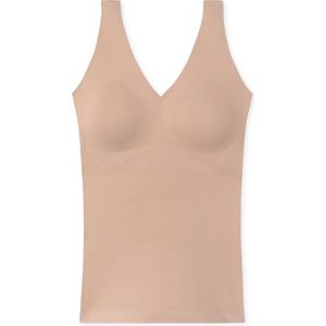 SCHIESSER Invisible Soft singlet (1 pack) dames top met bandjes microvezel verwijderbare pads ahorn