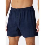 Schiesser - 180507 - Boxershort - Donkerblauw - 100% Katoen
