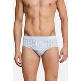 Schiesser - Cotton Essentials - Sportslip - Wit en Donkerblauw - 2-Pack