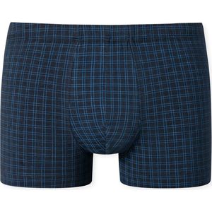 SCHIESSER Cotton Casuals boxer (1-pack) - heren shorts donkerblauw geruit