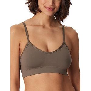 Schiesser Dames Bustier zonder pads - Naadloos Mat, taupe, M