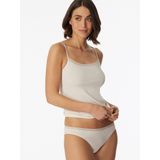 SCHIESSER Cotton Lace slip (2-pack), dames rioslips kant zwart/zand