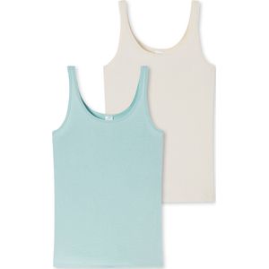 Schiesser - Modal Essentials - Strappy Tops - Zand en Blauw - Set van 2