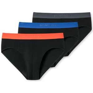 SCHIESSER 95/5 slip (3-pack), heren rioslip organisch katoen geweven elastische tailleband multicolor