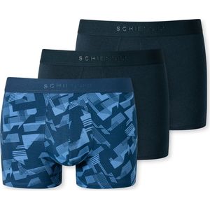 SCHIESSER 95/5 boxer (3-pack) - heren short organic cotton geweven elastische tailleband gedessineerd multicolor