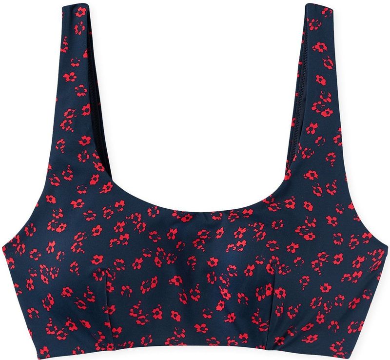SCHIESSER - Mix & Match Swim - Bikini - Donkerblauw / Rood - Soft Cup