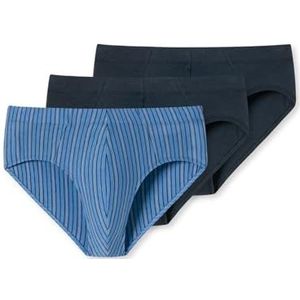 SCHIESSER 95/5 slip (3-pack), heren supermini biologisch katoen gestreept multicolor