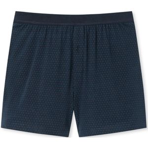 SCHIESSER Comfort Fit boxer (1-pack), heren boxershort organic katoen gedessineerd nachtblauw