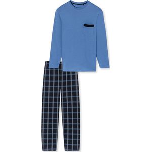 Schiesser - Comfort Nightwear - Pyjama - Donkerblauw - Katoen