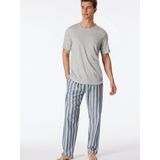 SCHIESSER - Mix+Relax - Loungebroek - Nachtblauw - Lang - Geweven Stof - Biologisch Katoen