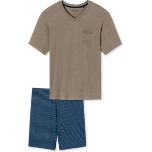 Schiesser - Comfort Essentials – Pyjama – 181153 – Beige Brown - Maat M