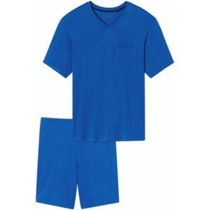 Schiesser - 181153 - Pyjama - Indigo Blue - 100% Katoen
