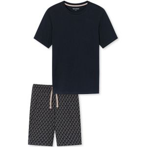 SCHIESSER - Fine Interlock - Pyjamaset - Nachtblauw - Heren