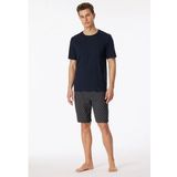 SCHIESSER - Fine Interlock - Pyjamaset - Nachtblauw - Heren