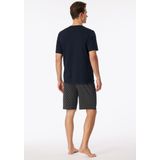 SCHIESSER - Fine Interlock - Pyjamaset - Nachtblauw - Heren