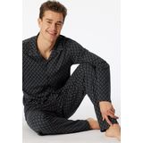Schiesser - Fine Interlock - Pyjama - Nachtblauw - Katoen 100%