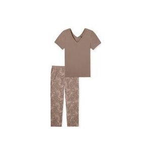SCHIESSER selected! premium inspiration pyjamaset - dames pyjama 7/8 lang klei