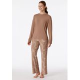 SCHIESSER - Long Life Soft - Heren Pyjama - Taupe - Gestreept