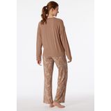 SCHIESSER - Long Life Soft - Heren Pyjama - Taupe - Gestreept