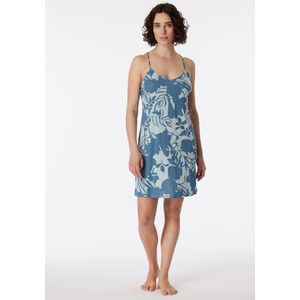 SCHIESSER - Modern Nightwear - Nachthemd - Bluebird - Dames Slaapshirt met Spaghettibandjes en Bloemenprint