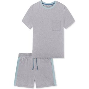 SCHIESSER - Casual Nightwear - Pyjama - Donkergrijs - Katoen