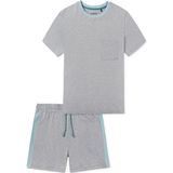 SCHIESSER - Casual Nightwear - Pyjama - Donkergrijs - Katoen