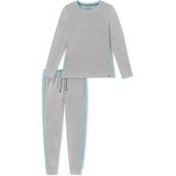 SCHIESSER Mix+Relax loungebroek kort - dames broek kort grijs-gemeleerd