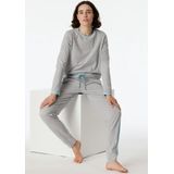 SCHIESSER Mix+Relax loungebroek kort - dames broek kort grijs-gemeleerd