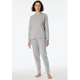 SCHIESSER Mix+Relax loungebroek kort - dames broek kort grijs-gemeleerd