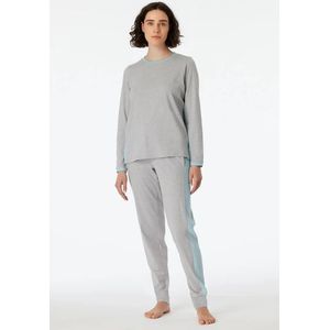 SCHIESSER - Casual Nightwear - Pyjama - Donkergrijs Melange - Katoen