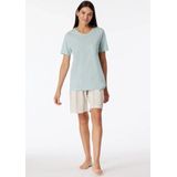SCHIESSER - Comfort Nightwear - Shortama - Bluebird - Katoen met Modal